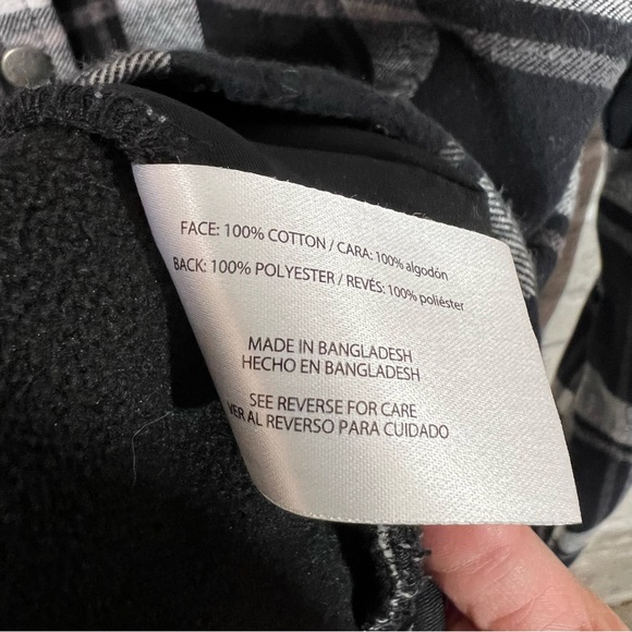 Orvis Women's Large Flannel Plaid Shacket Jacket Snap Button Up Fleece Lining - Picture 8 of 12